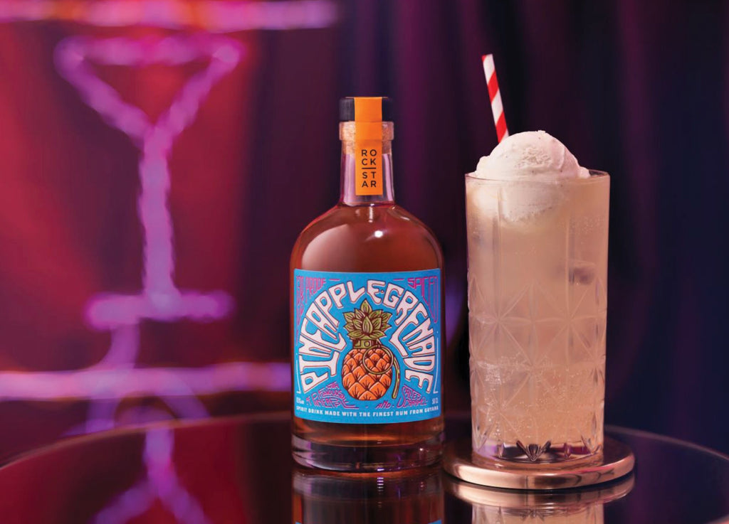 Pineapple Ice Cream Float