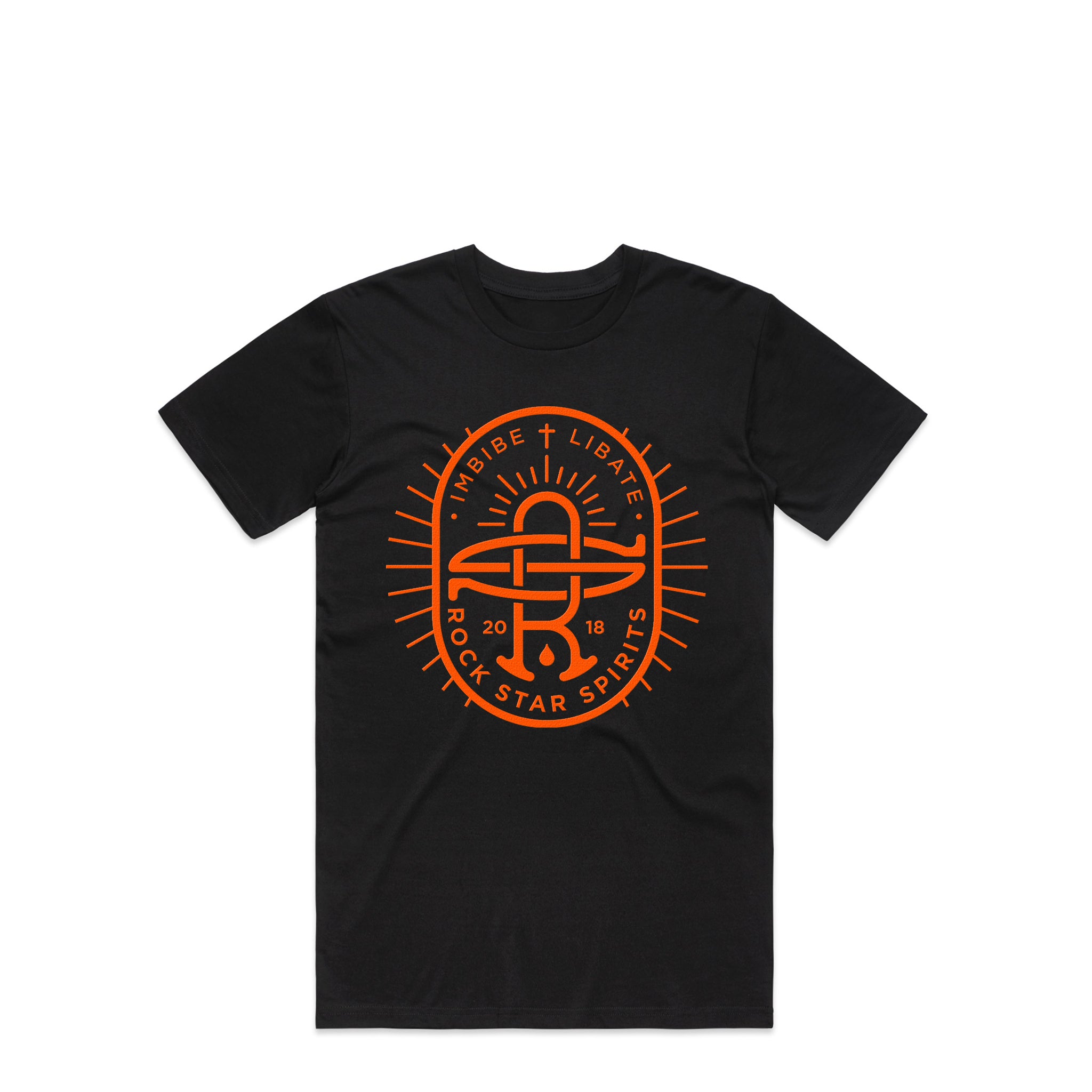 Rockstar Orange Roundel T-Shirt – Black