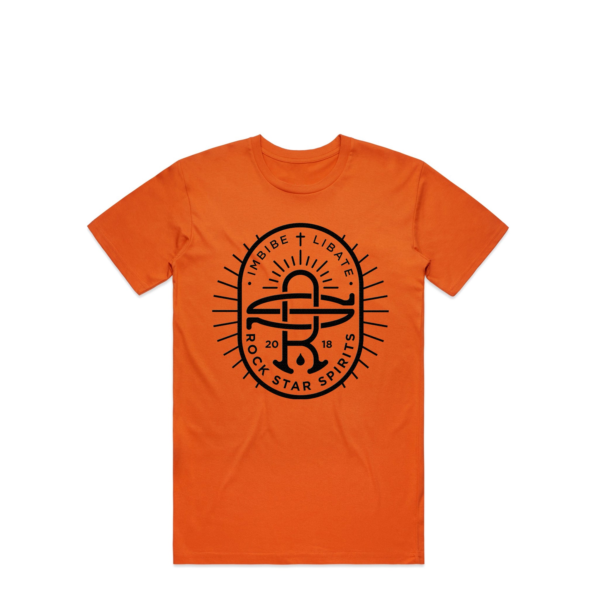 Rockstar Black Roundel T-Shirt – Orange