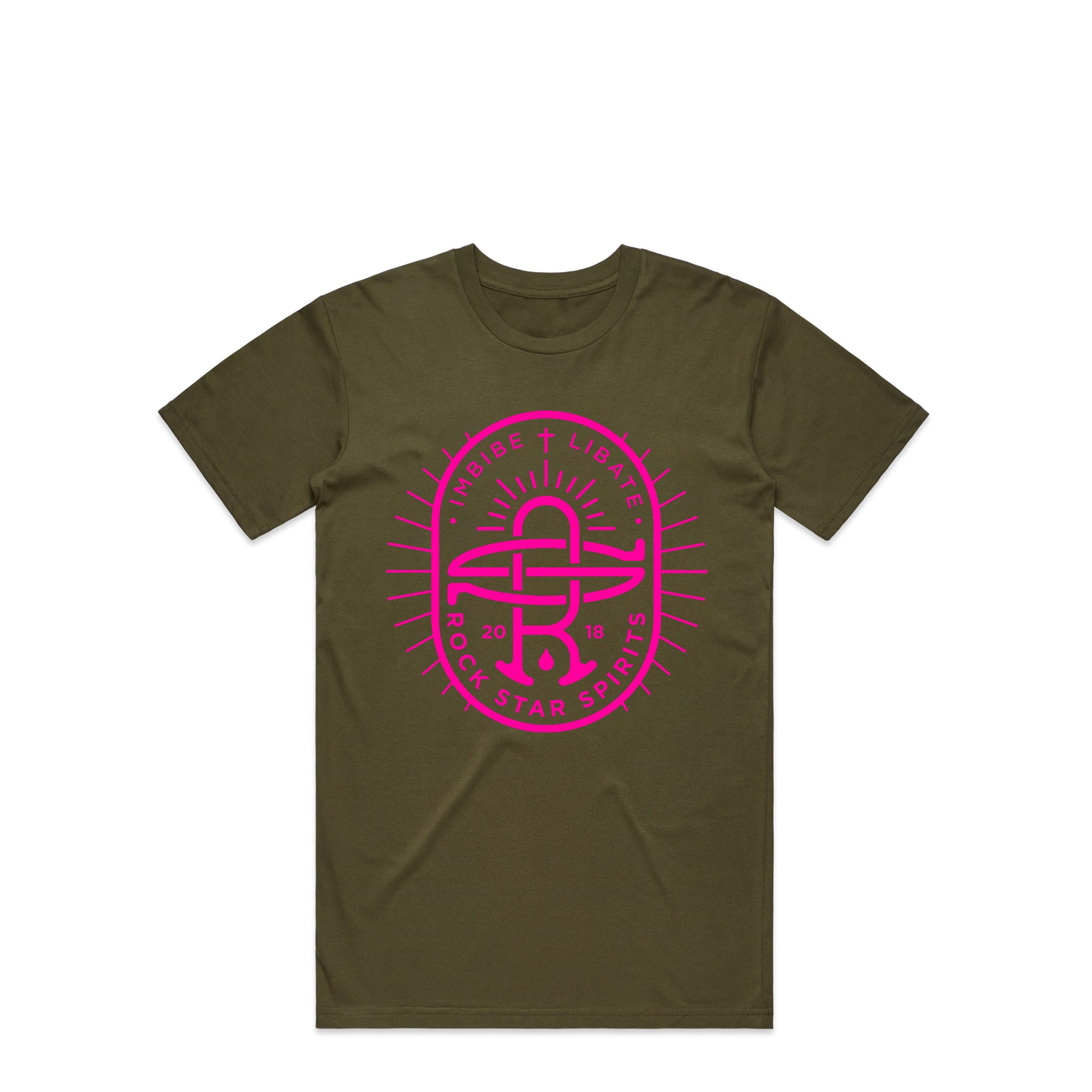 Rockstar Pink Roundel T-Shirt – Khaki